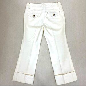 Theory Vintage White Capri Pants